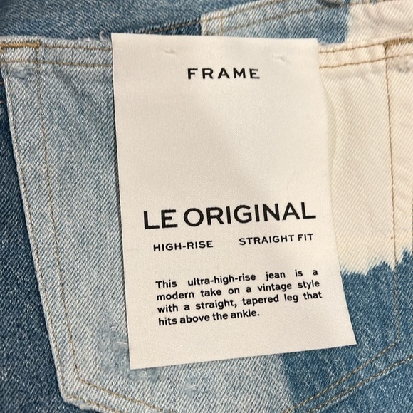 Frame women’s‎ new size 27 patchwork denim jeans embellished mixed media - Picture 7 of 7